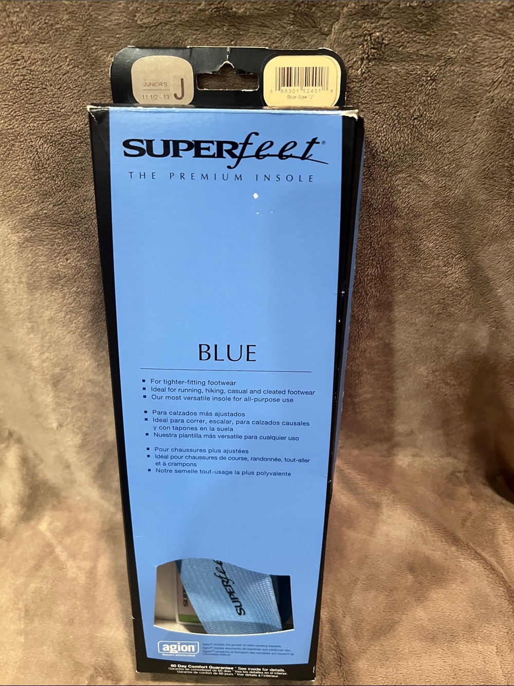 Superfeet Blue Kids Sneaker Insoles - Comfort Support